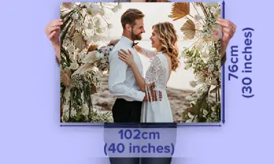 30x40 photo printing / 50% off & next day delivery - 30x40